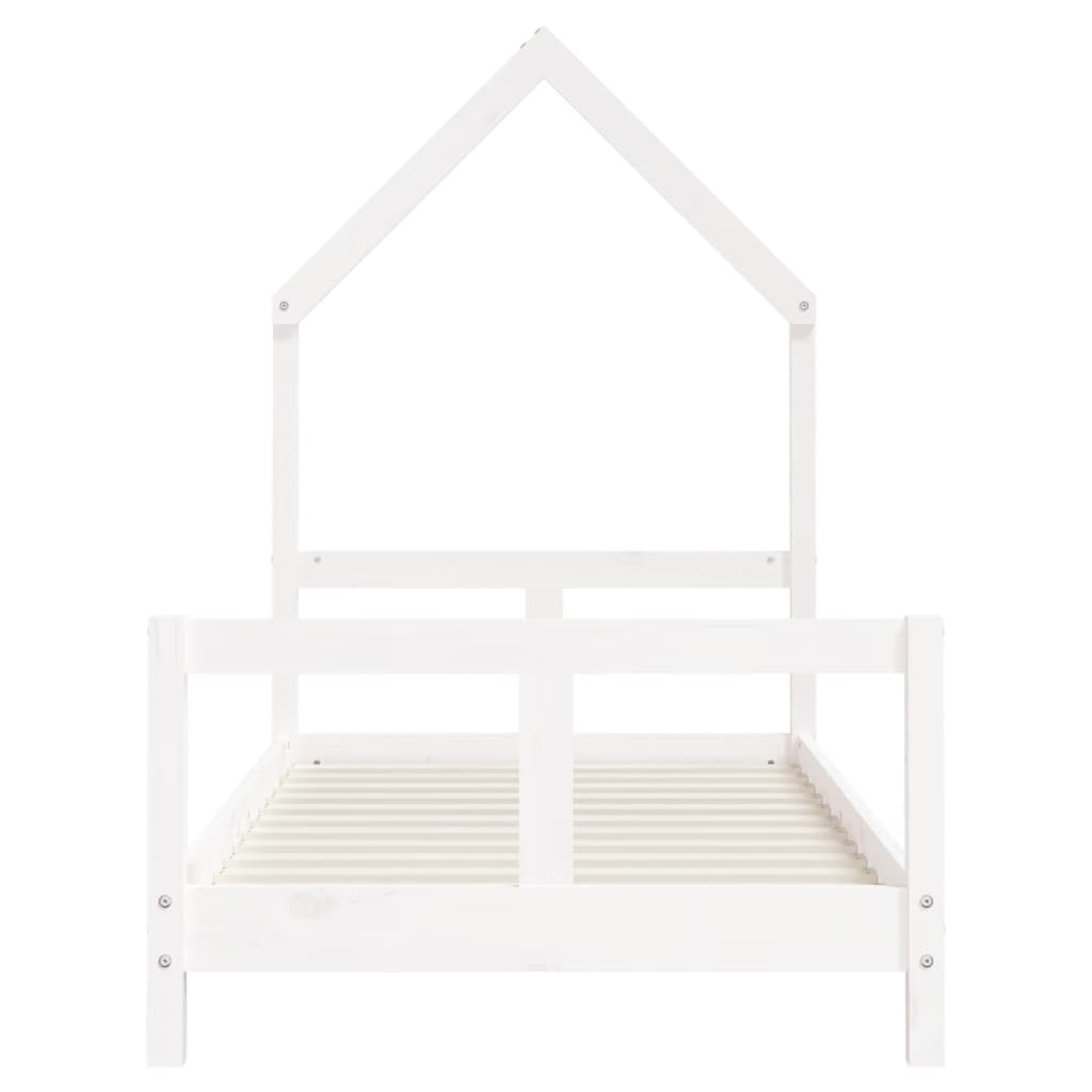 vidaXL Estructura de cama para niños madera de pino blanco 80x160 cm