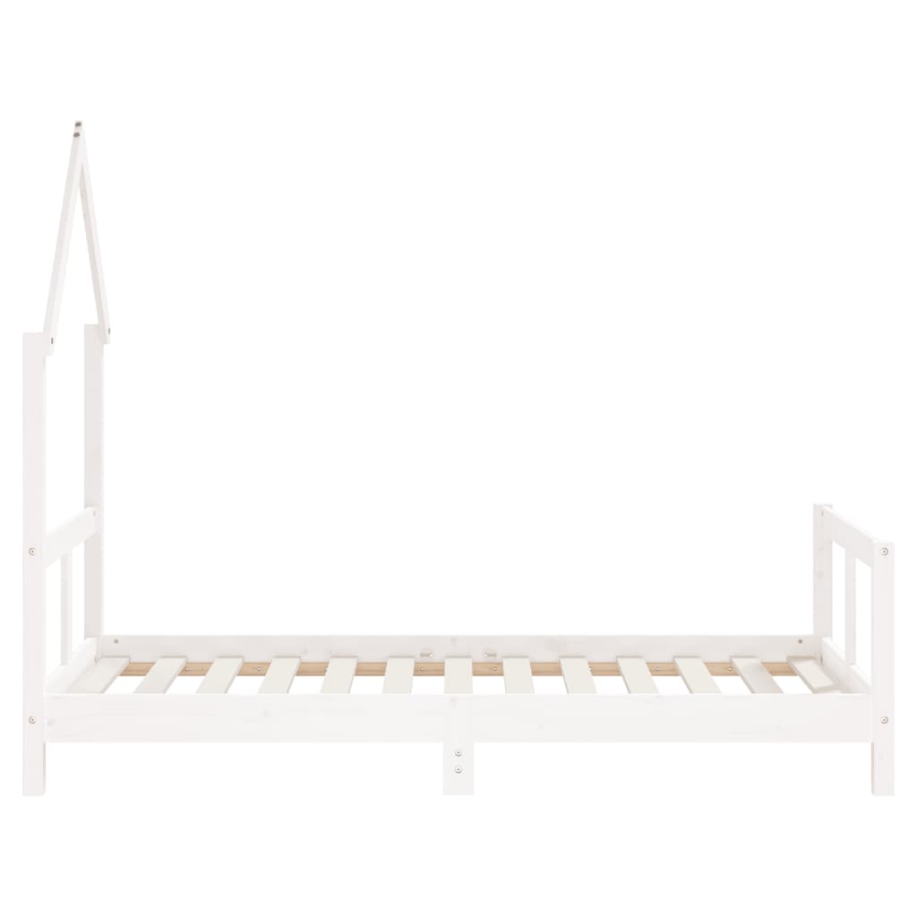 vidaXL Estructura de cama para niños madera de pino blanco 80x160 cm