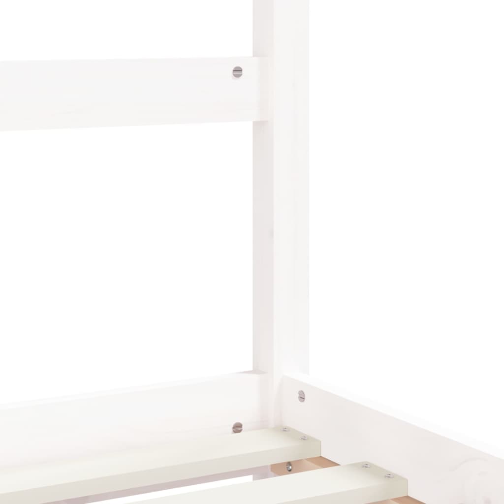 vidaXL Estructura de cama para niños madera de pino blanco 80x160 cm