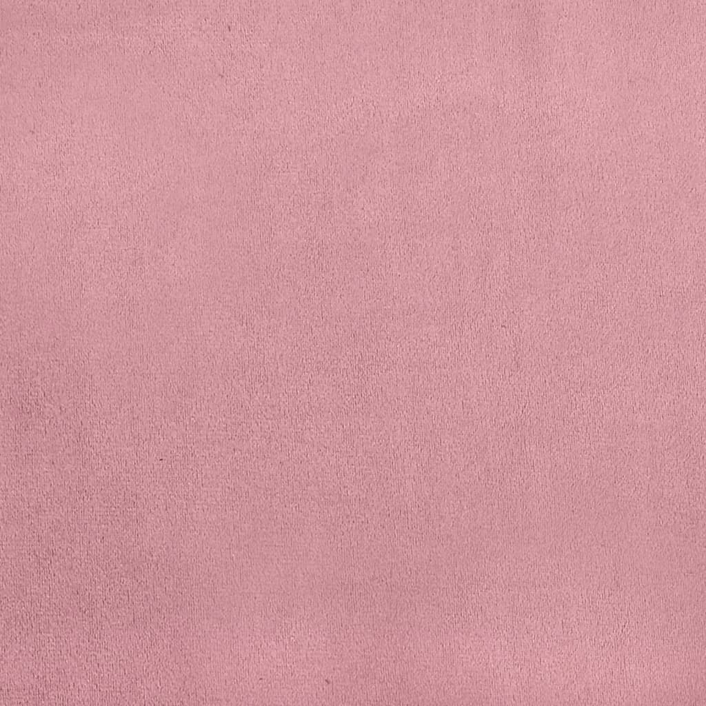 vidaXL Sofá cama nido terciopelo rosa 100x200 cm