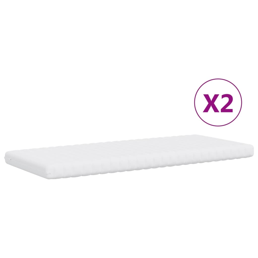 vidaXL Sofá cama nido con colchón tela crema 100x200 cm