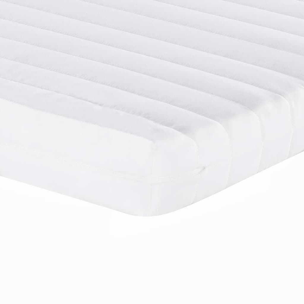 vidaXL Sofá cama nido con colchón tela crema 90x200 cm