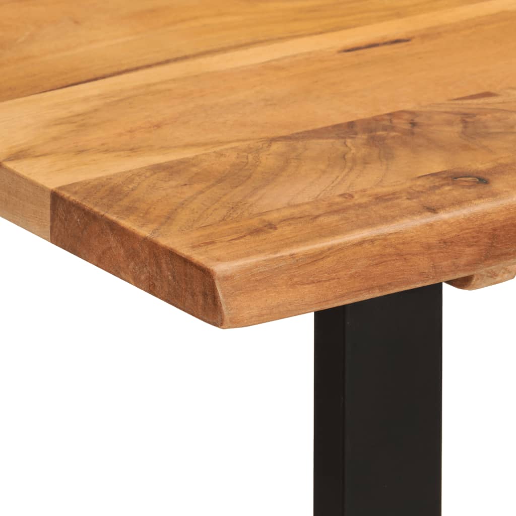 vidaXL Mesa de comedor madera maciza de acacia 110x50x76 cm