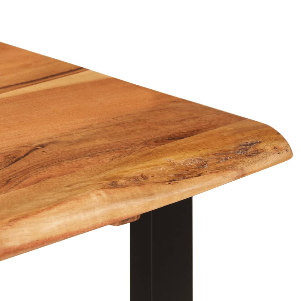 vidaXL Mesa de comedor madera maciza de acacia 110x50x76 cm