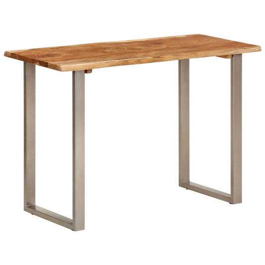 vidaXL Mesa de comedor madera maciza de acacia 110x50x76 cm