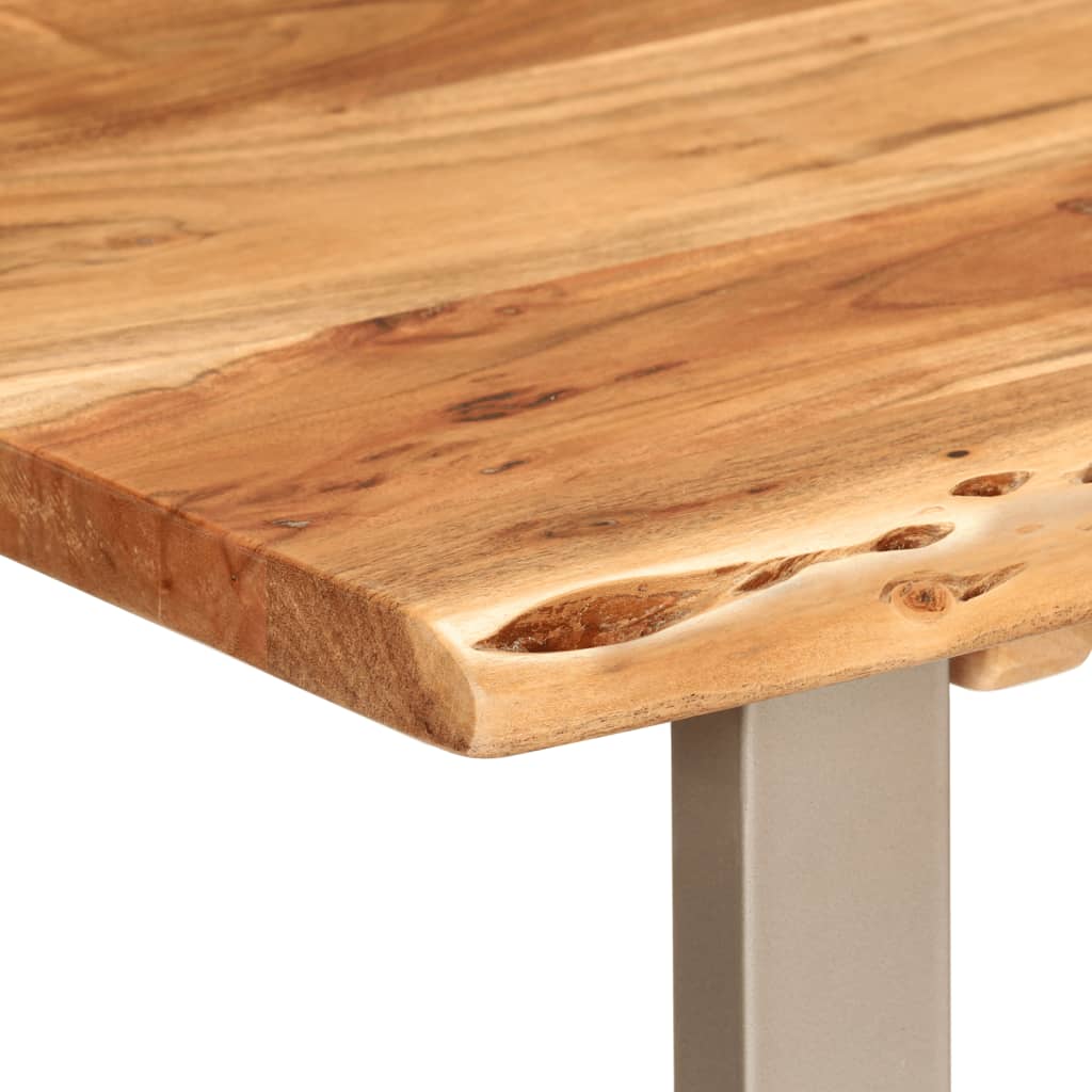 vidaXL Mesa de comedor madera maciza de acacia 110x50x76 cm