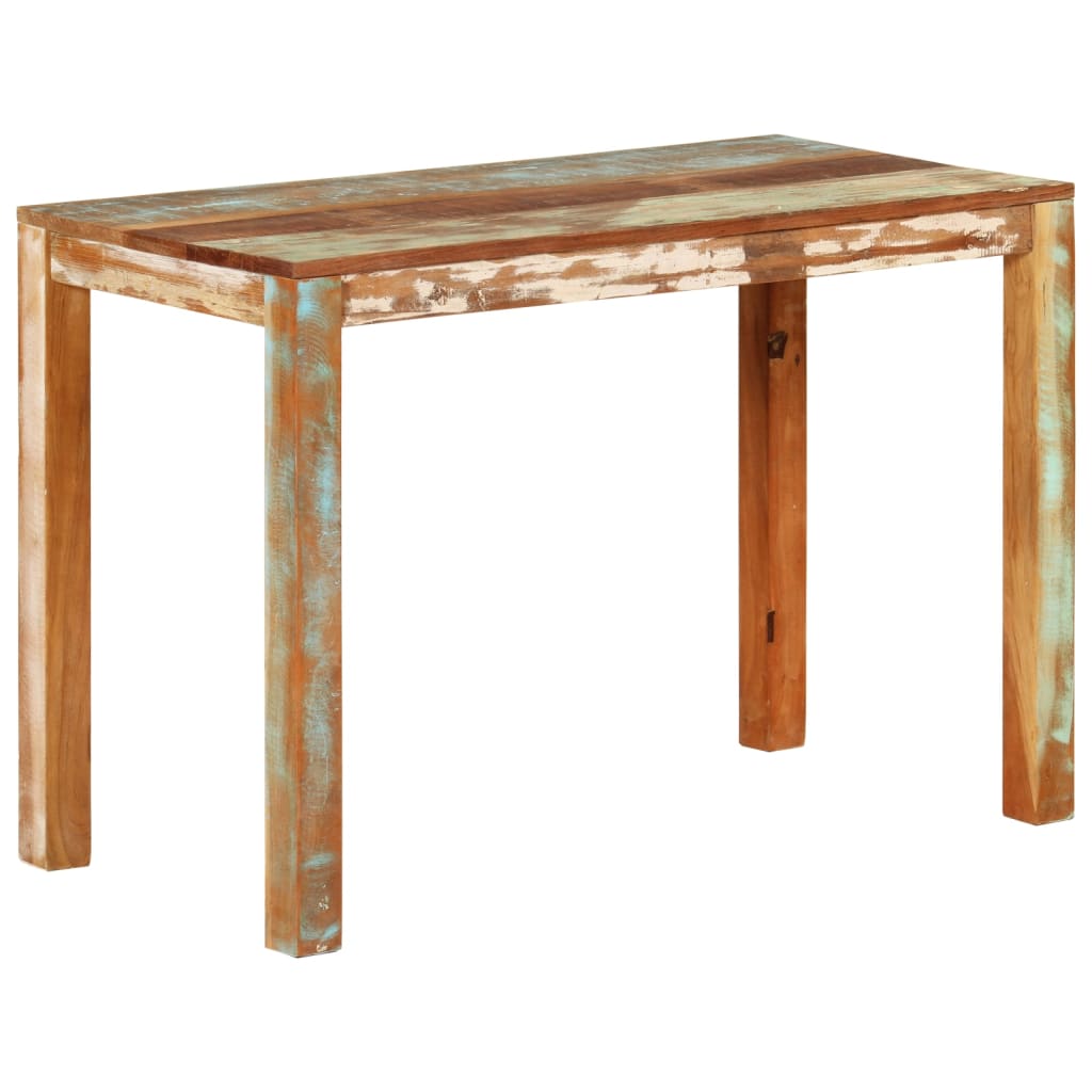 vidaXL Mesa de comedor madera maciza reciclada 110x55x76 cm