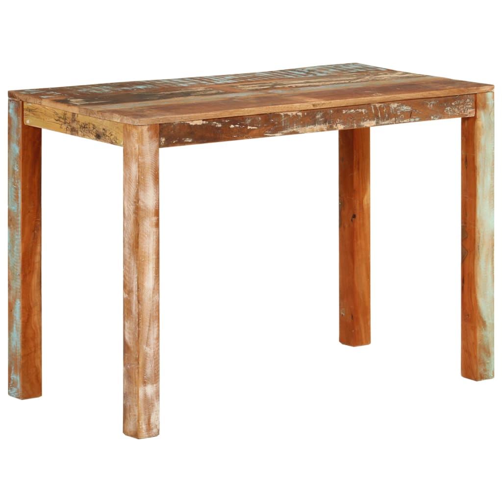 vidaXL Mesa de comedor madera maciza reciclada 110x55x76 cm