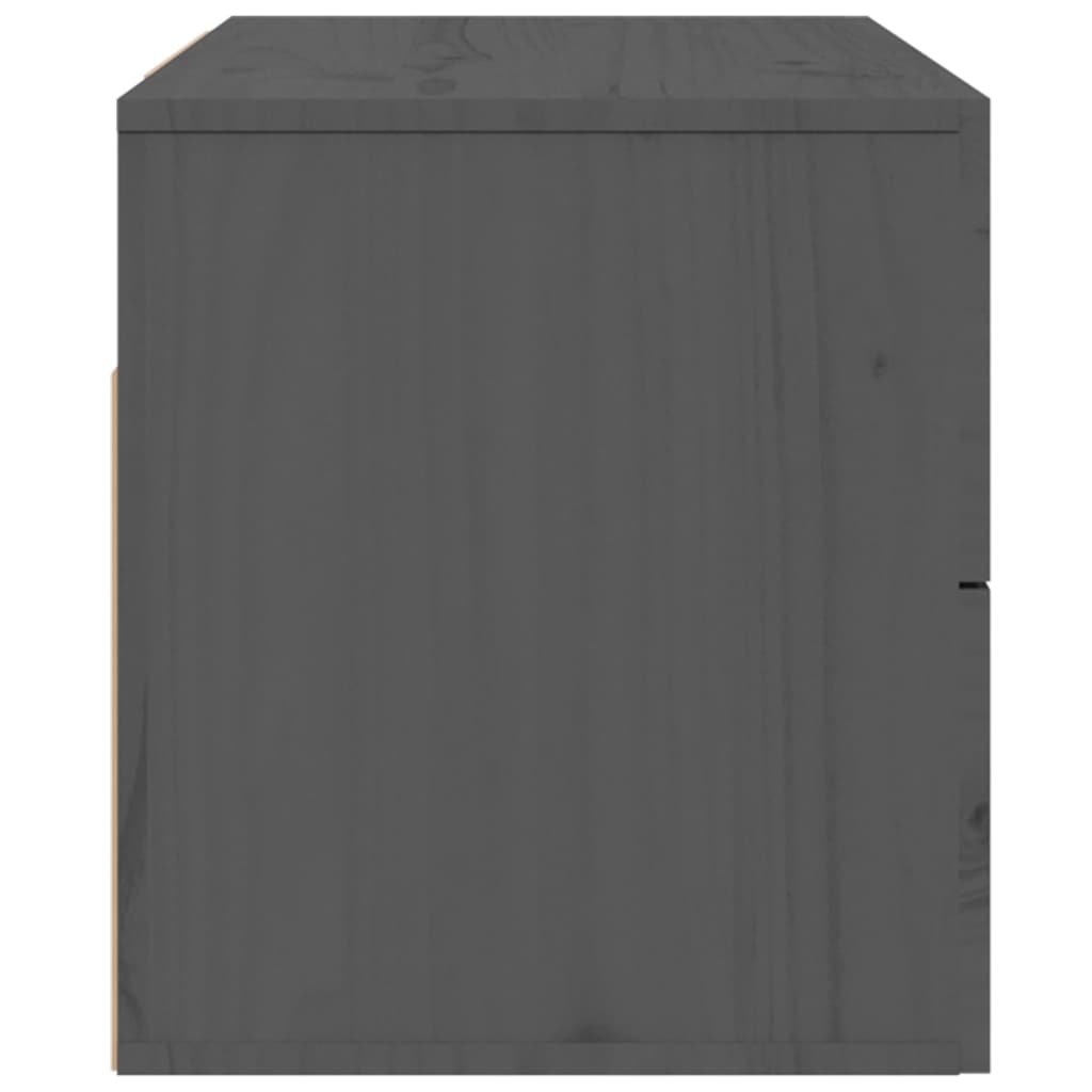 vidaXL Mesitas de noche de pared 2 uds gris 50x36x40 cm