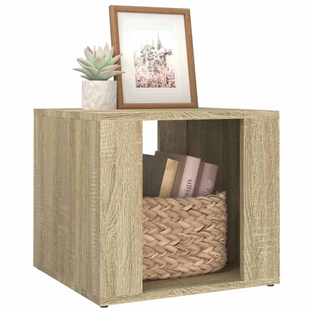 vidaXL Mesita de noche madera contrachapada roble Sonoma 41x40x36 cm