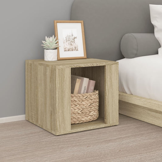 vidaXL Mesita de noche madera contrachapada roble Sonoma 41x40x36 cm