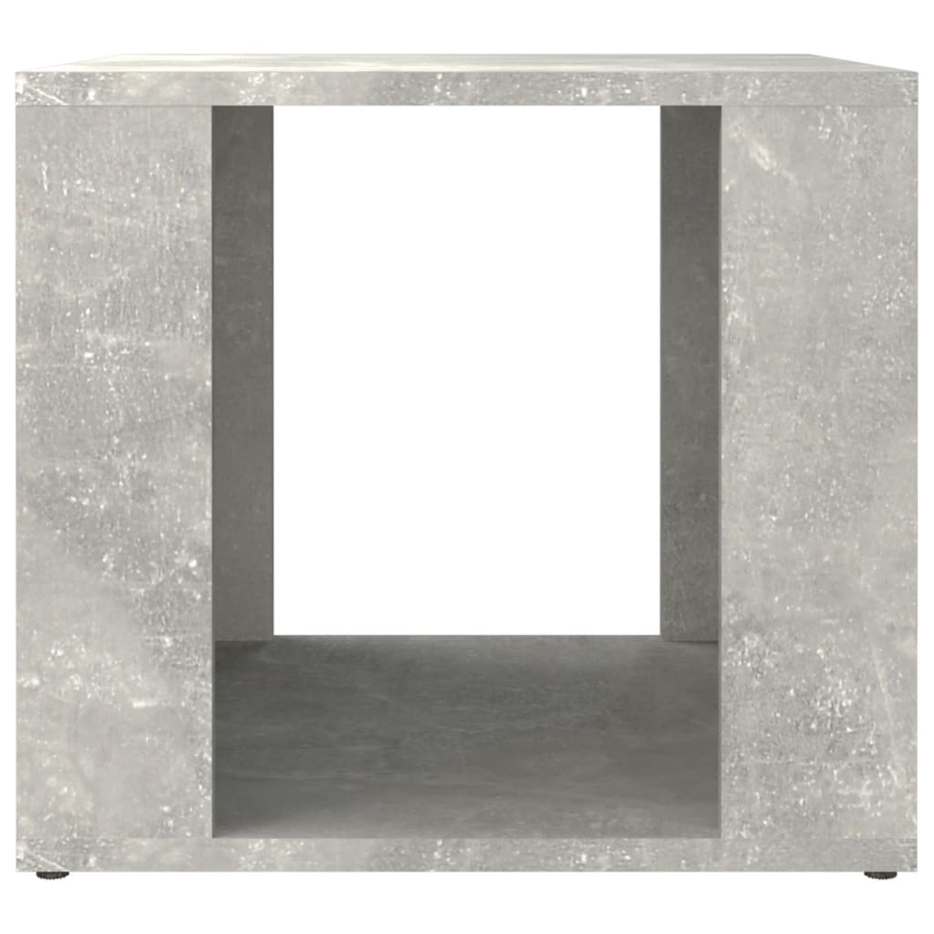 vidaXL Mesita de noche madera contrachapada gris hormigón 41x40x36 cm