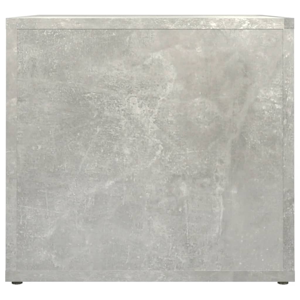 vidaXL Mesita de noche madera contrachapada gris hormigón 41x40x36 cm