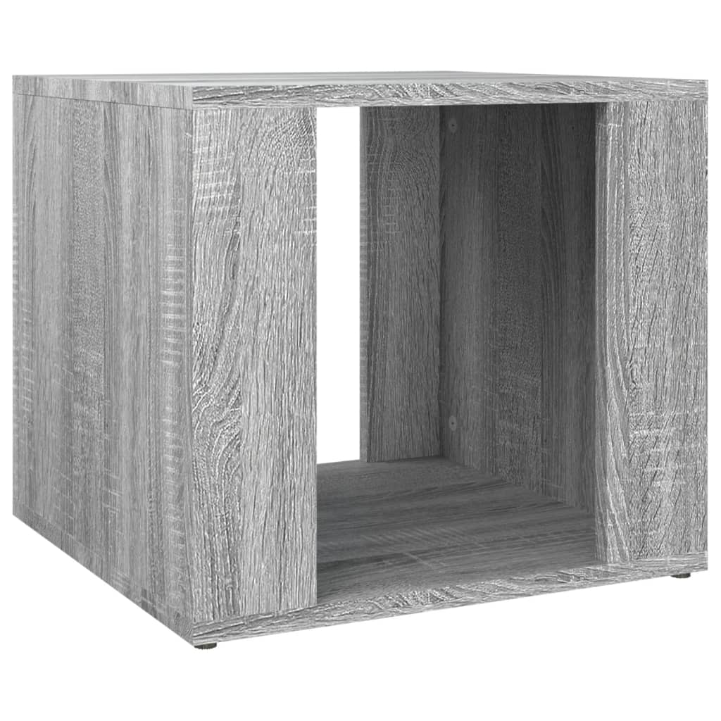 vidaXL Mesita de noche madera contrachapada gris Sonoma 41x40x36 cm