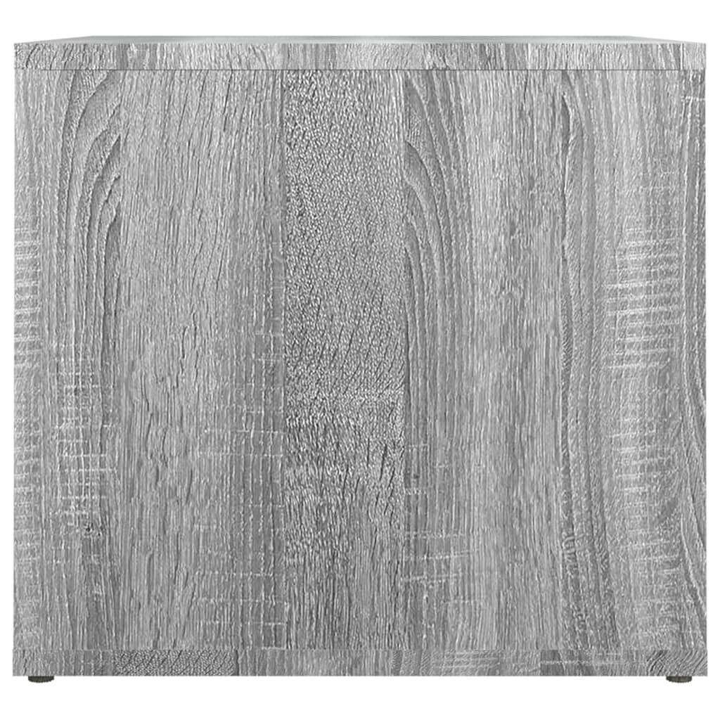 vidaXL Mesita de noche madera contrachapada gris Sonoma 41x40x36 cm