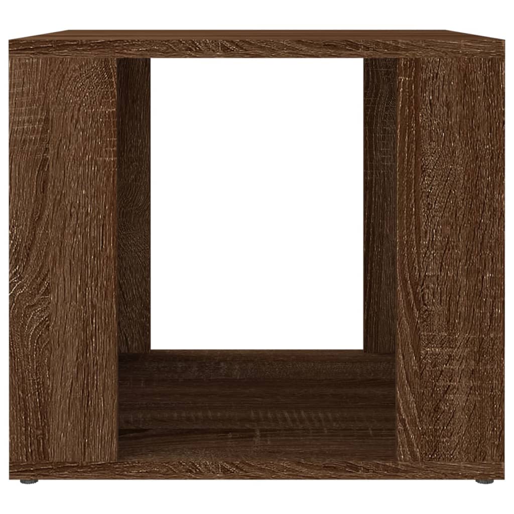 vidaXL Mesita de noche madera contrachapada roble marrón 41x40x36 cm