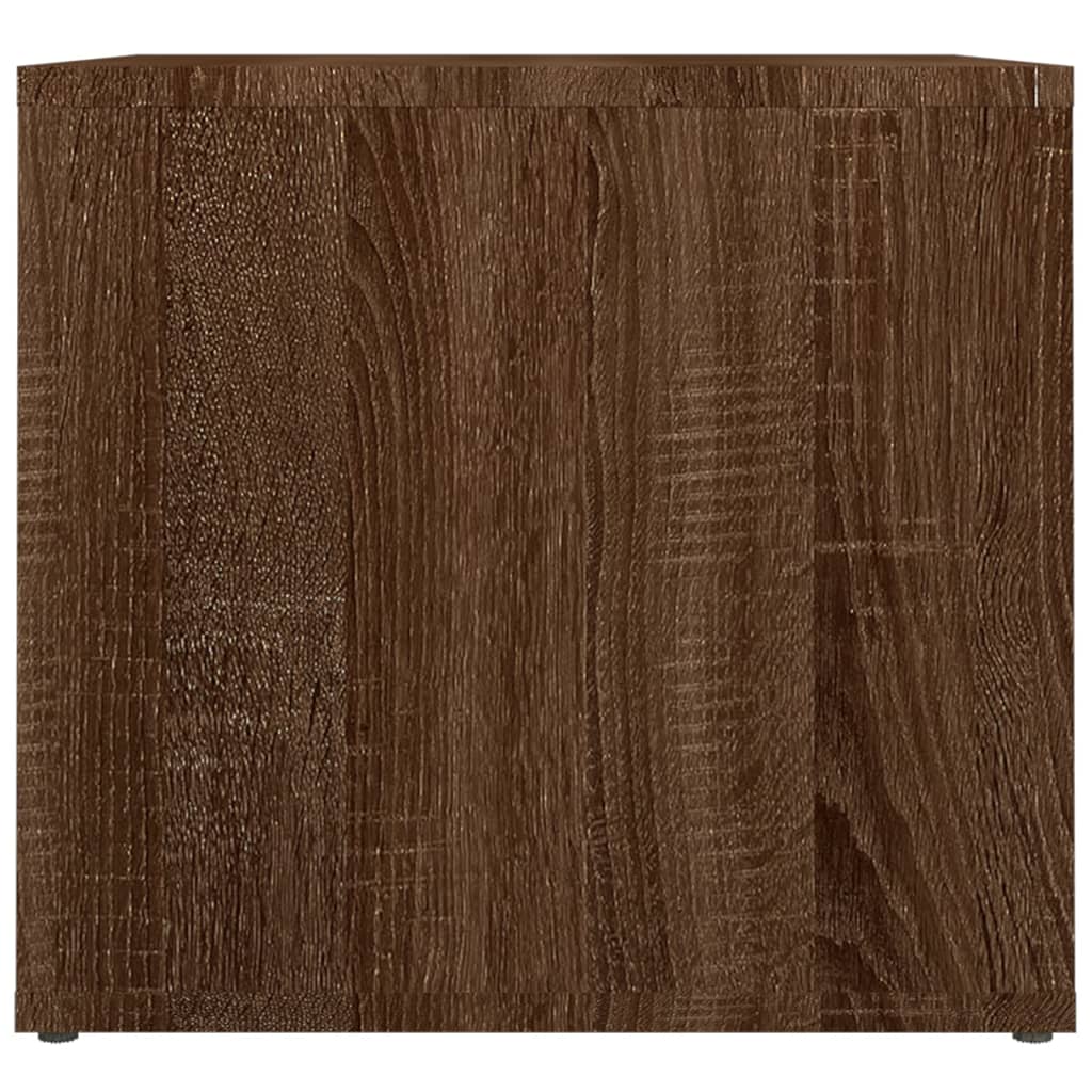 vidaXL Mesita de noche madera contrachapada roble marrón 41x40x36 cm