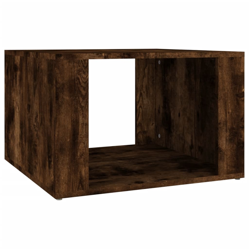 vidaXL Mesita de noche madera contrachapada roble ahumado 57x55x36 cm