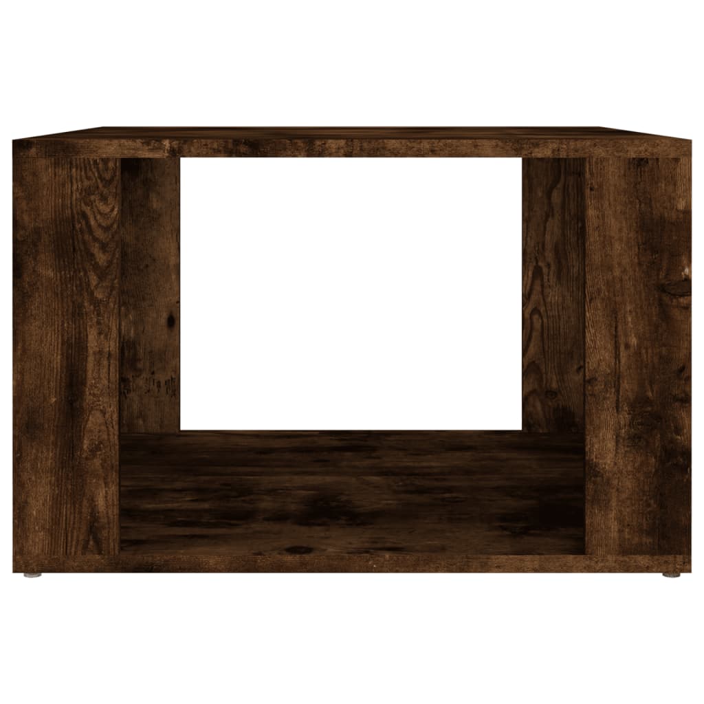 vidaXL Mesita de noche madera contrachapada roble ahumado 57x55x36 cm