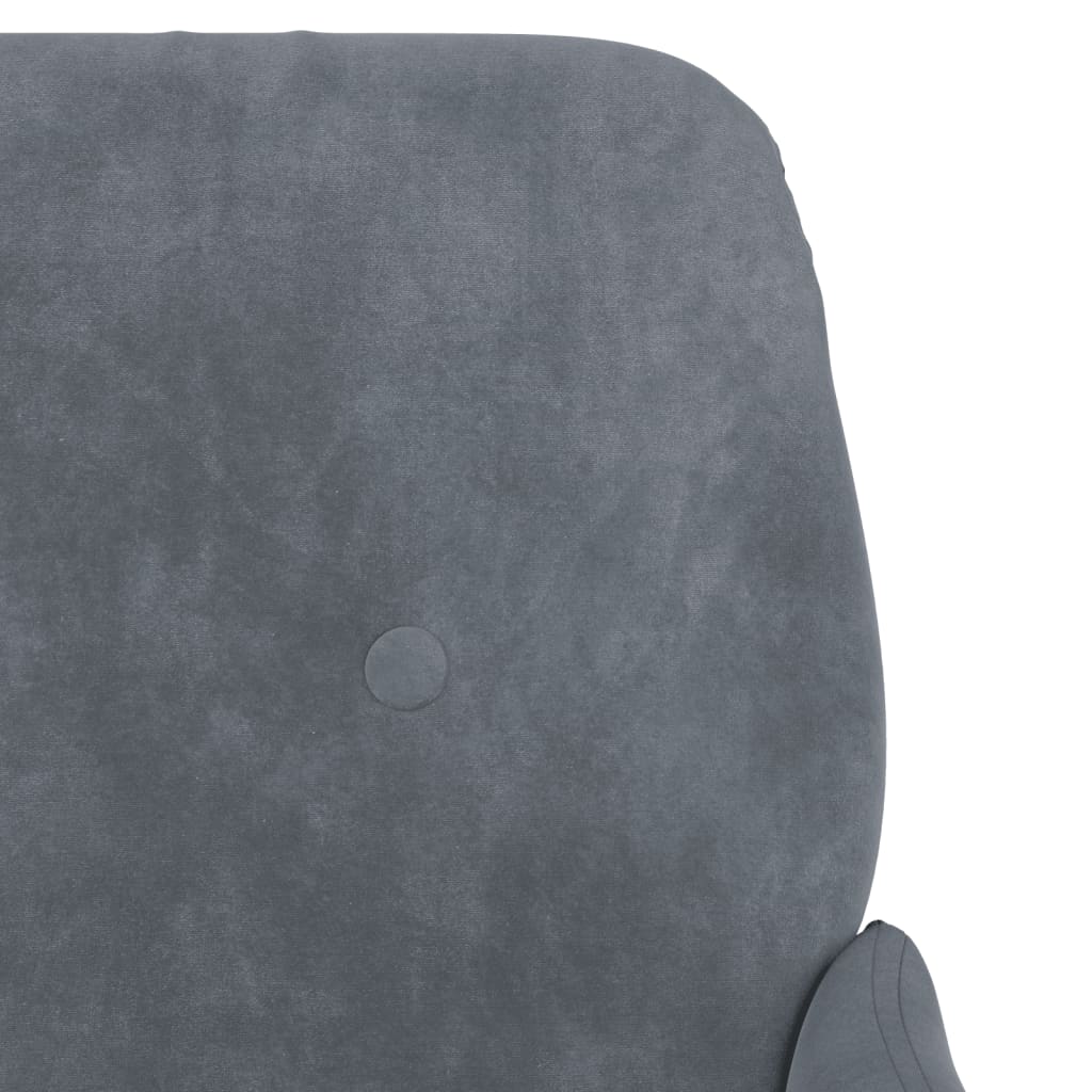 vidaXL Sillón de terciopelo gris oscuro 62x79x79 cm