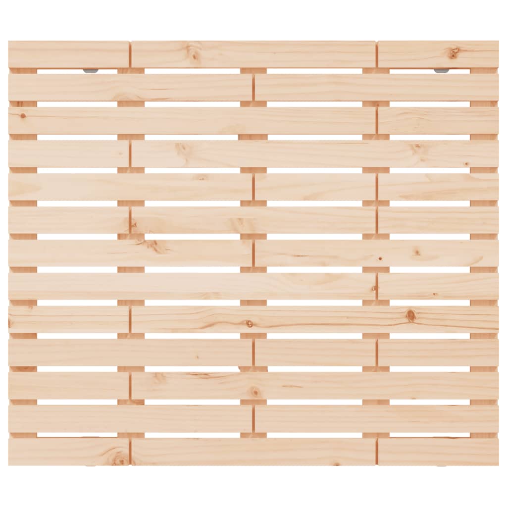 vidaXL Cabecero de cama de pared madera maciza de pino 106x3x91,5 cm