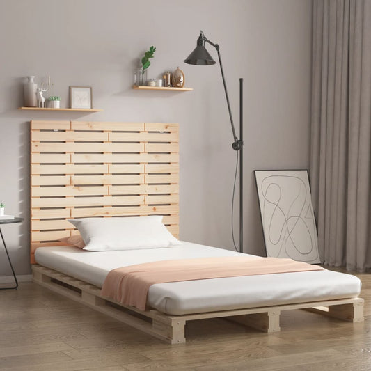 vidaXL Cabecero de cama de pared madera maciza de pino 106x3x91,5 cm