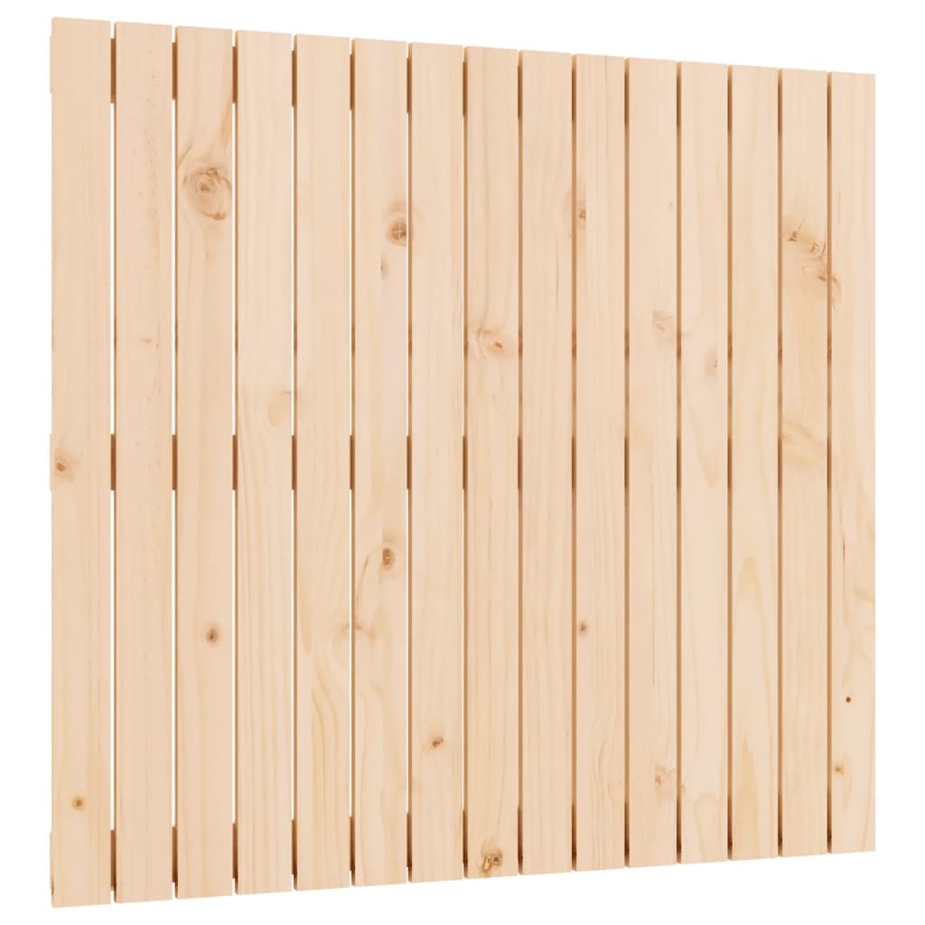 vidaXL Cabecero de cama de pared madera maciza de pino 95,5x3x90 cm