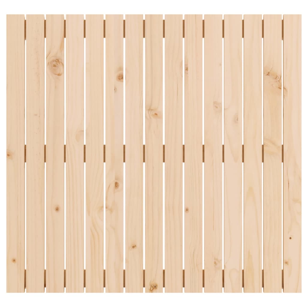 vidaXL Cabecero de cama de pared madera maciza de pino 95,5x3x90 cm