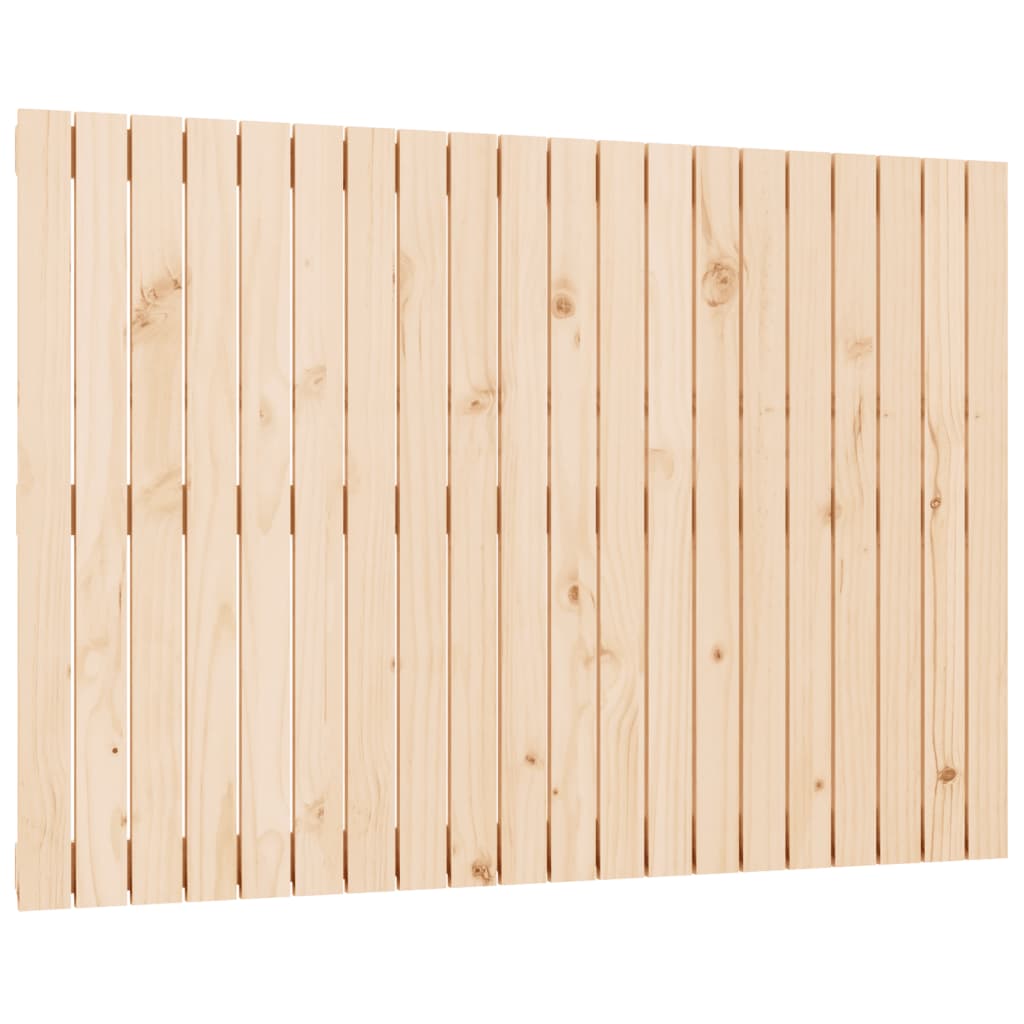 vidaXL Cabecero de cama de pared madera maciza de pino 127,5x3x90 cm