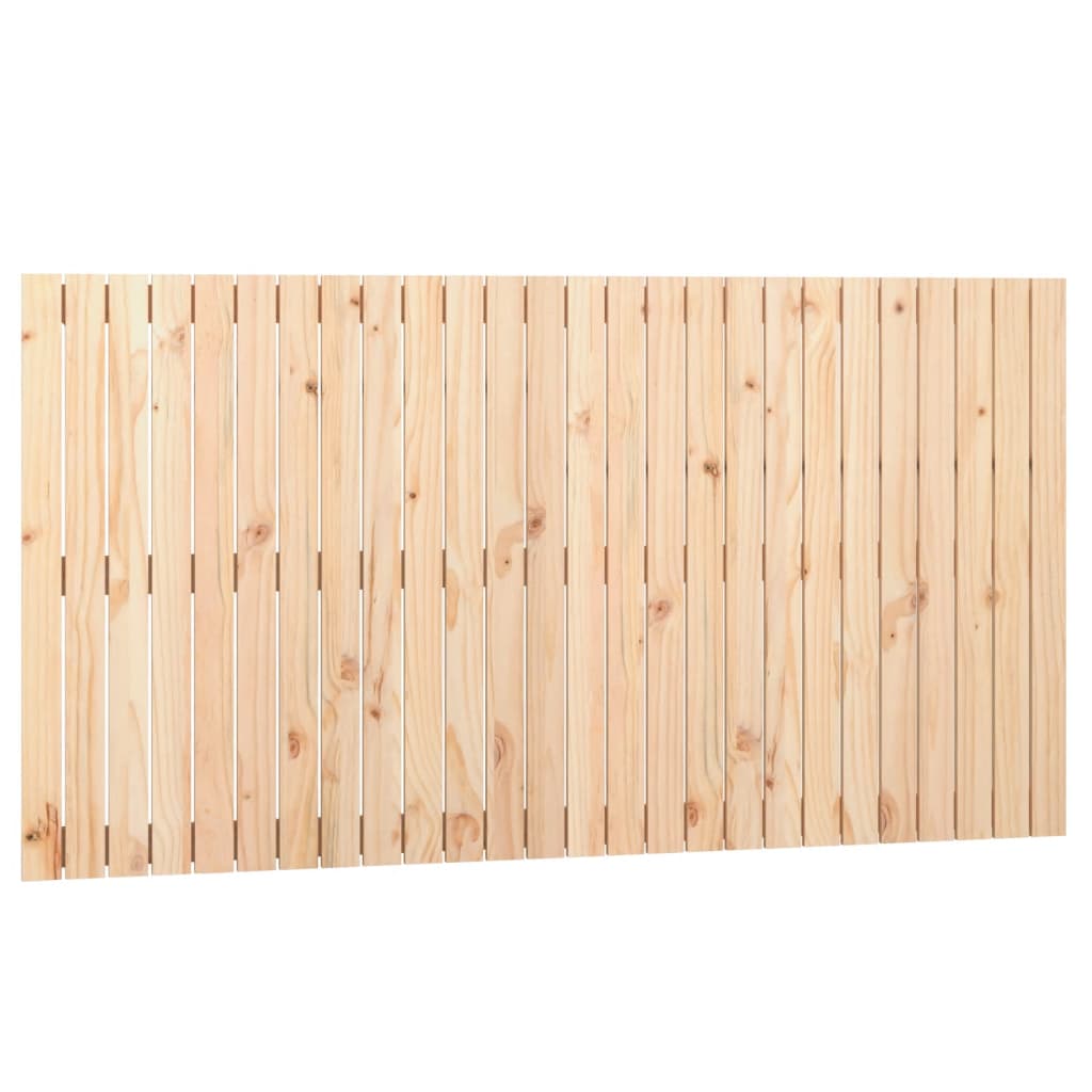 vidaXL Cabecero de cama de pared madera maciza de pino 166x3x90 cm