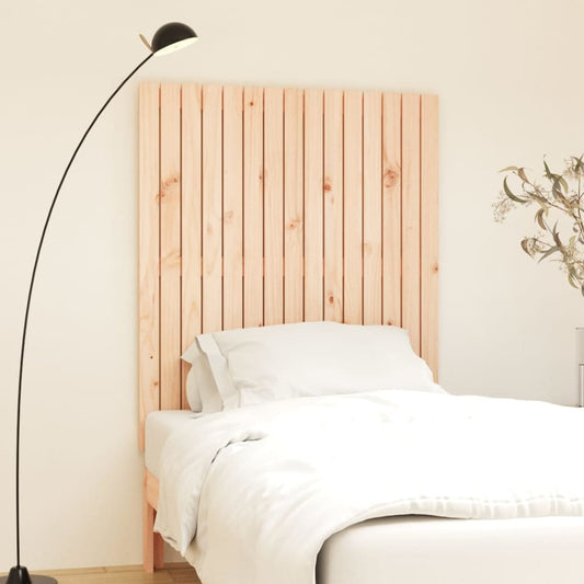 vidaXL Cabecero de cama de pared madera maciza de pino 95,5x3x110 cm