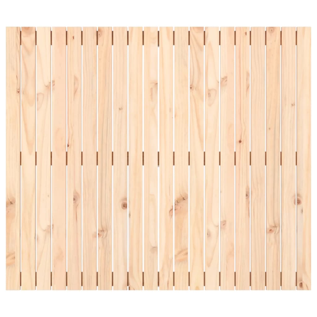 vidaXL Cabecero de cama de pared madera maciza de pino 127,5x3x110 cm