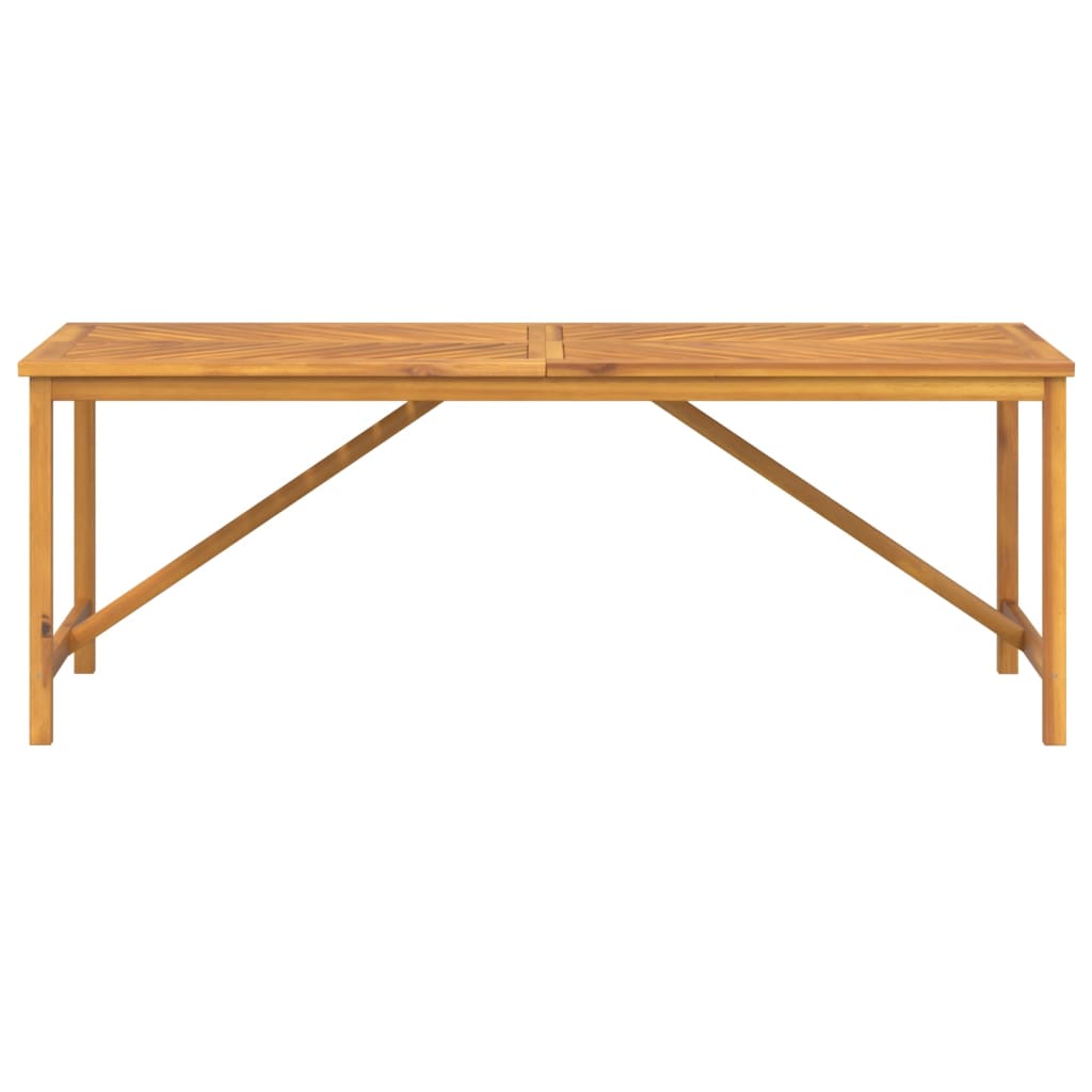 vidaXL Mesa de comedor madera maciza de acacia 200x90x74 cm