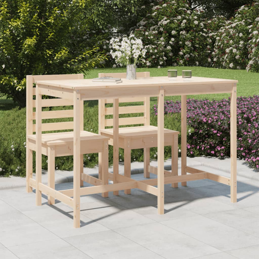 vidaXL Mesa de jardín madera maciza de pino 159,5x82,5x110 cmcm