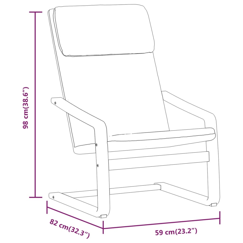 vidaXL Sillón de relax con taburete tela gris oscuro