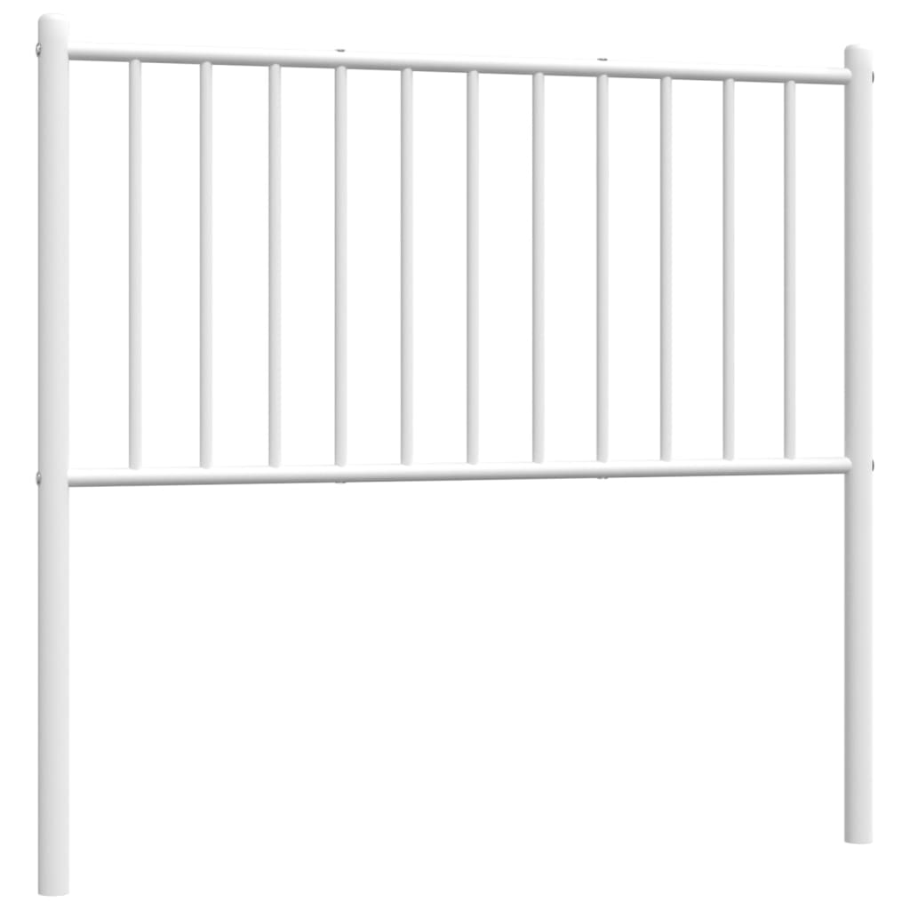 vidaXL Cabecero de metal blanco 90 cm