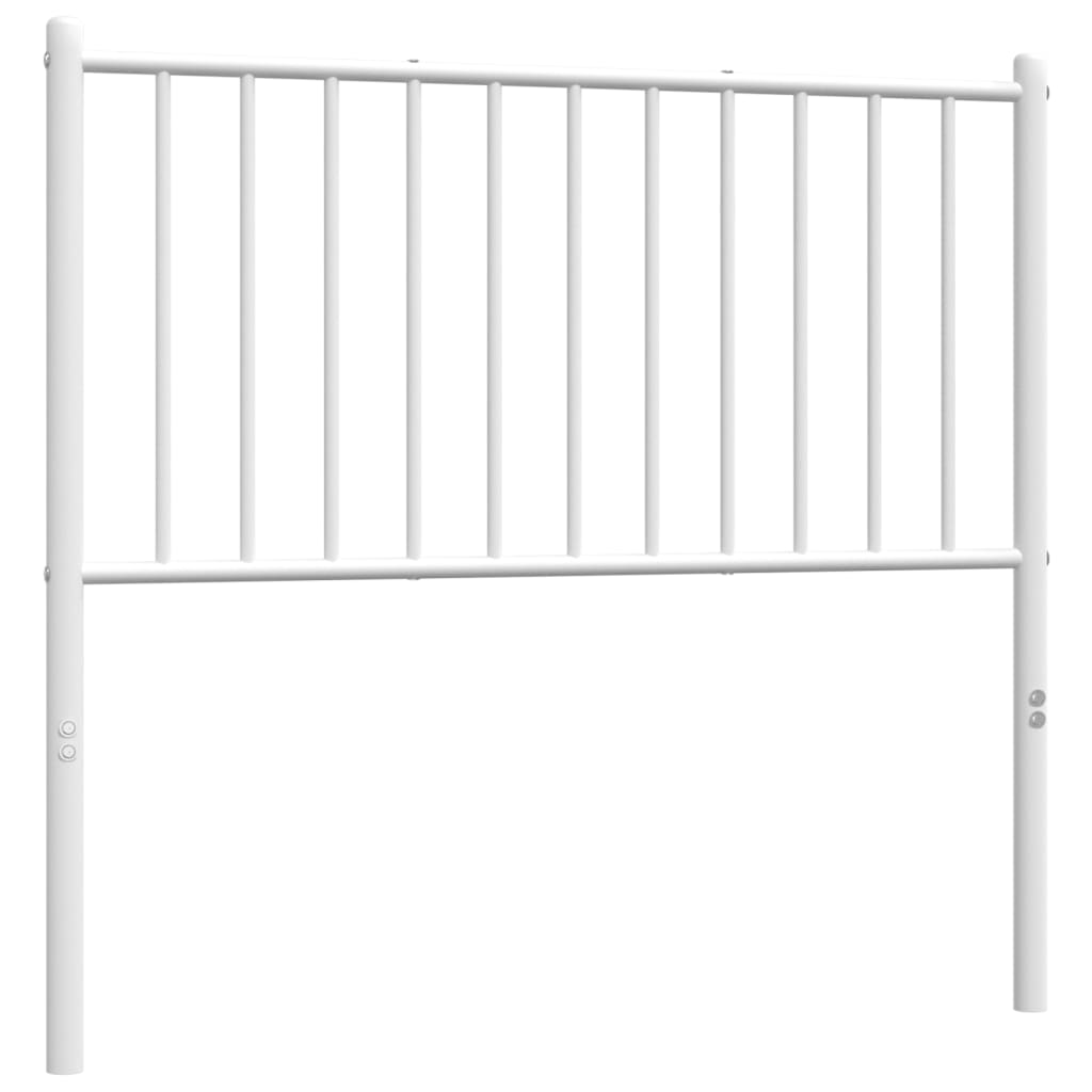 vidaXL Cabecero de metal blanco 90 cm