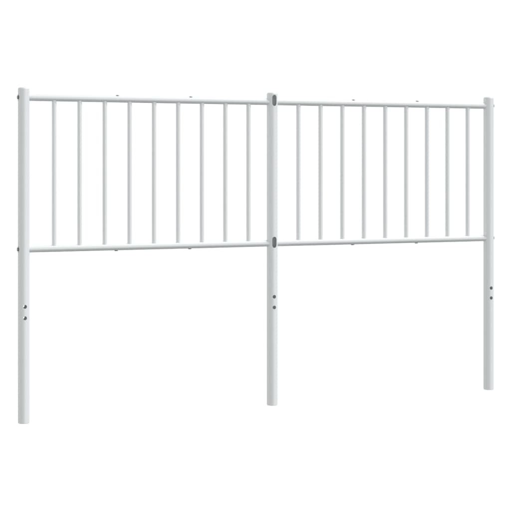 vidaXL Cabecero de metal blanco 150 cm