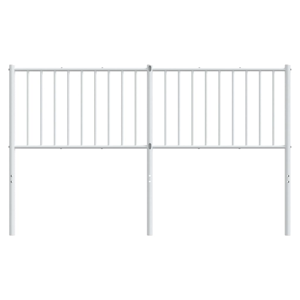 vidaXL Cabecero de metal blanco 150 cm