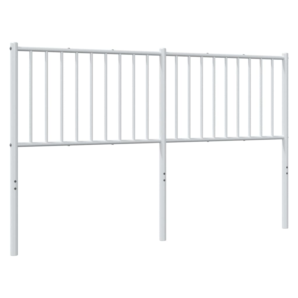 vidaXL Cabecero de metal blanco 150 cm