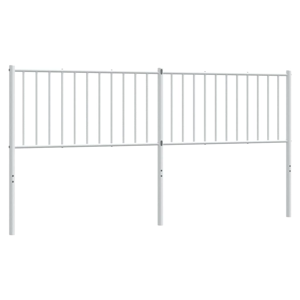 vidaXL Cabecero de metal blanco 180 cm