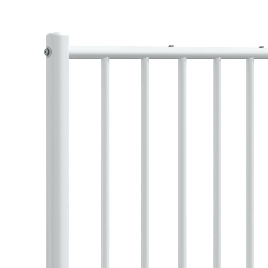 vidaXL Cabecero de metal blanco 180 cm