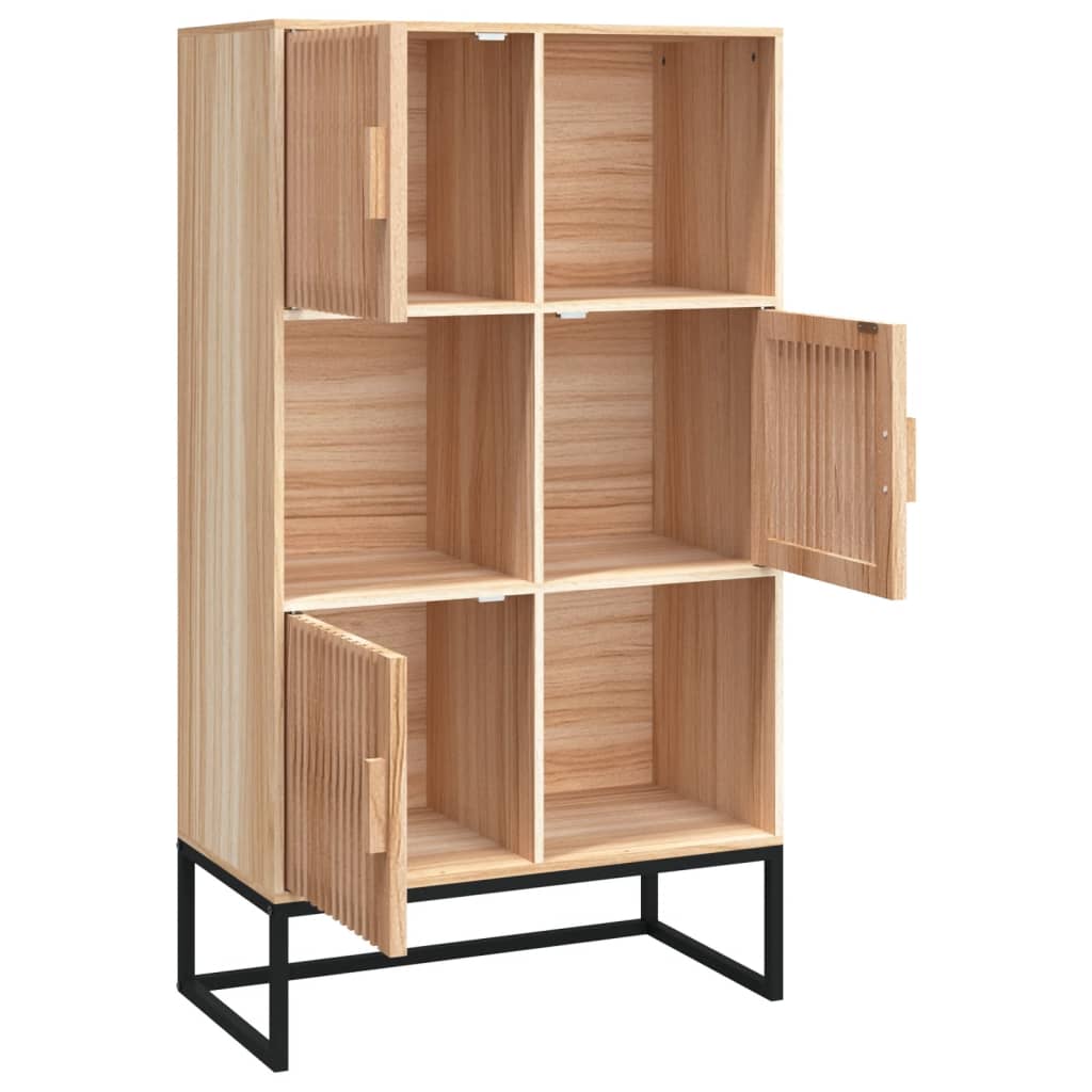 vidaXL Aparador alto madera contrachapada 70x35x125 cm