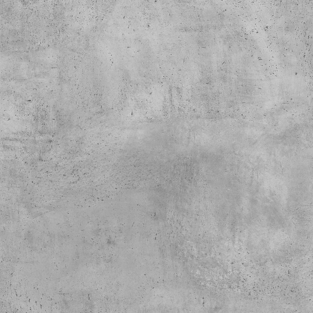 vidaXL Mesita de noche madera contrachapada gris hormigón 40x35x70 cm