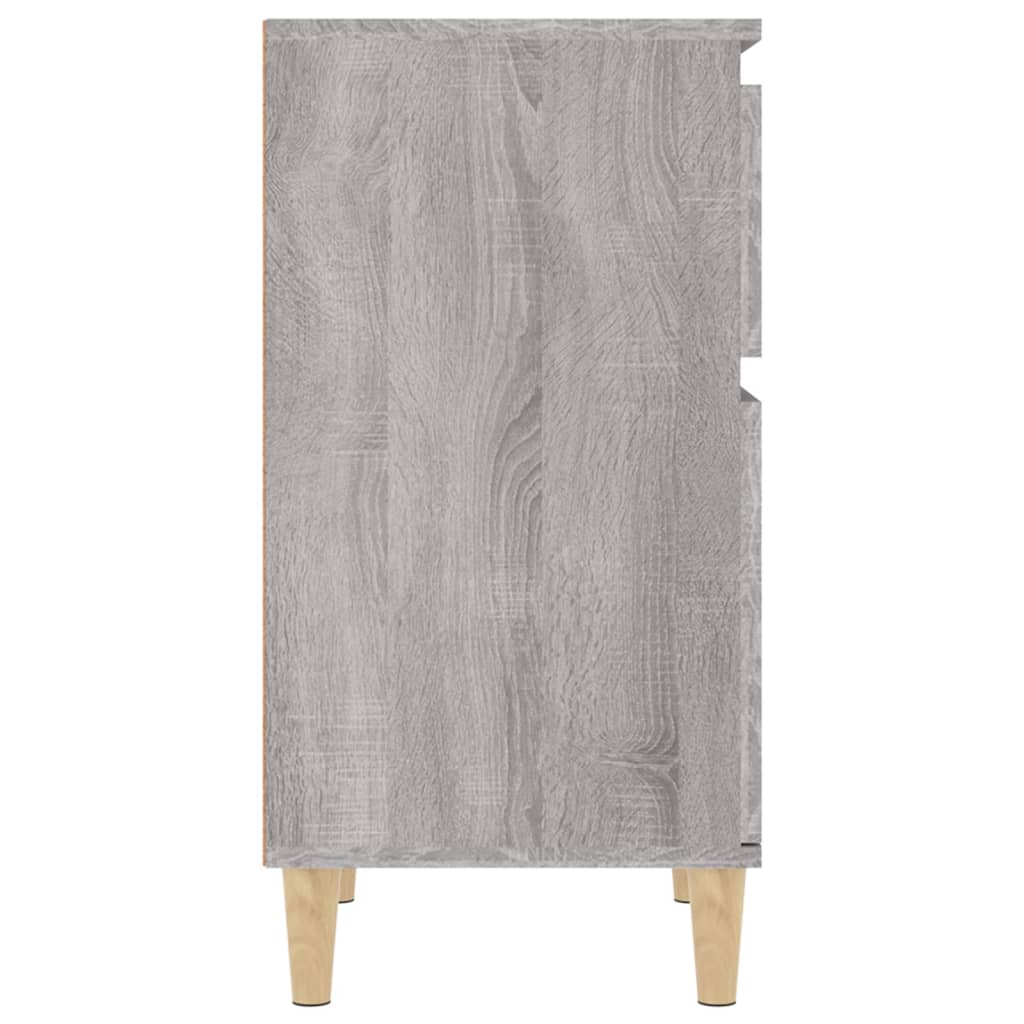 vidaXL Mesitas de noche 2 uds color gris Sonoma 40x35x70 cm