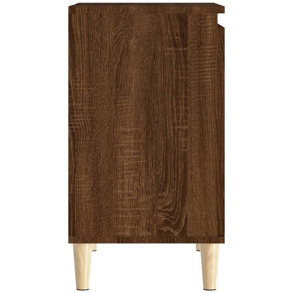 vidaXL Armario de lavabo madera contrachapada roble marrón 58x33x60 cm