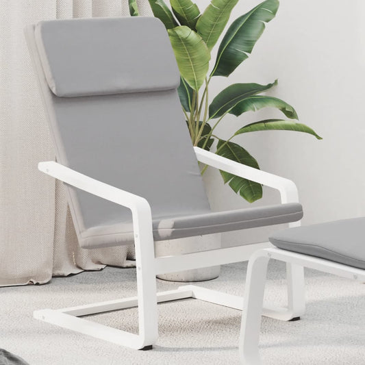 vidaXL Sillón de relax de tela gris claro