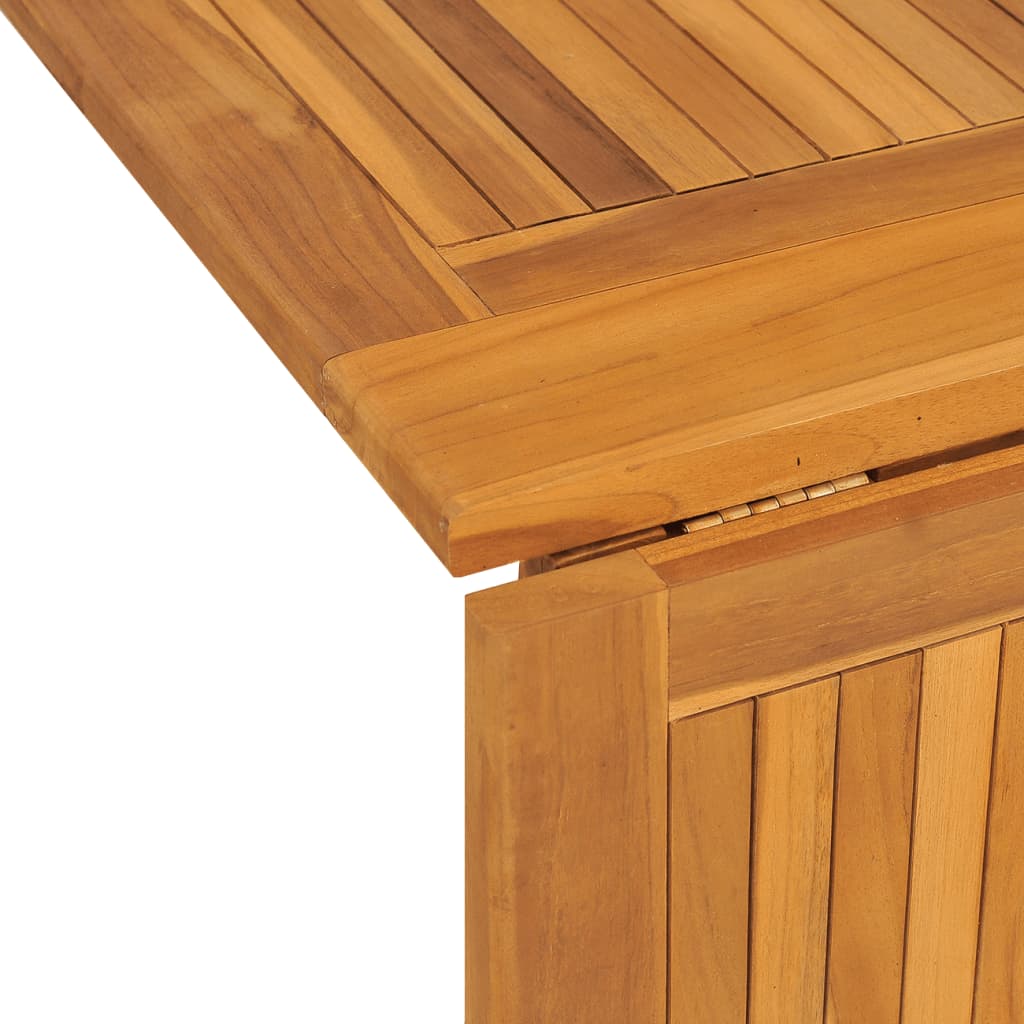 vidaXL Mesa de jardín plegable Butterfly madera de teca 150x90x75 cm