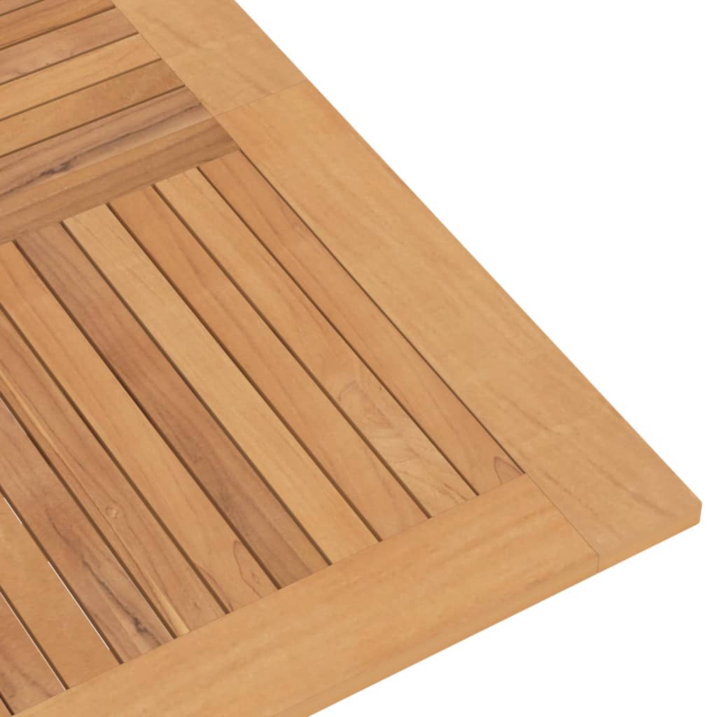 vidaXL Mesa de jardín plegable madera maciza de teca 110x110x75 cm