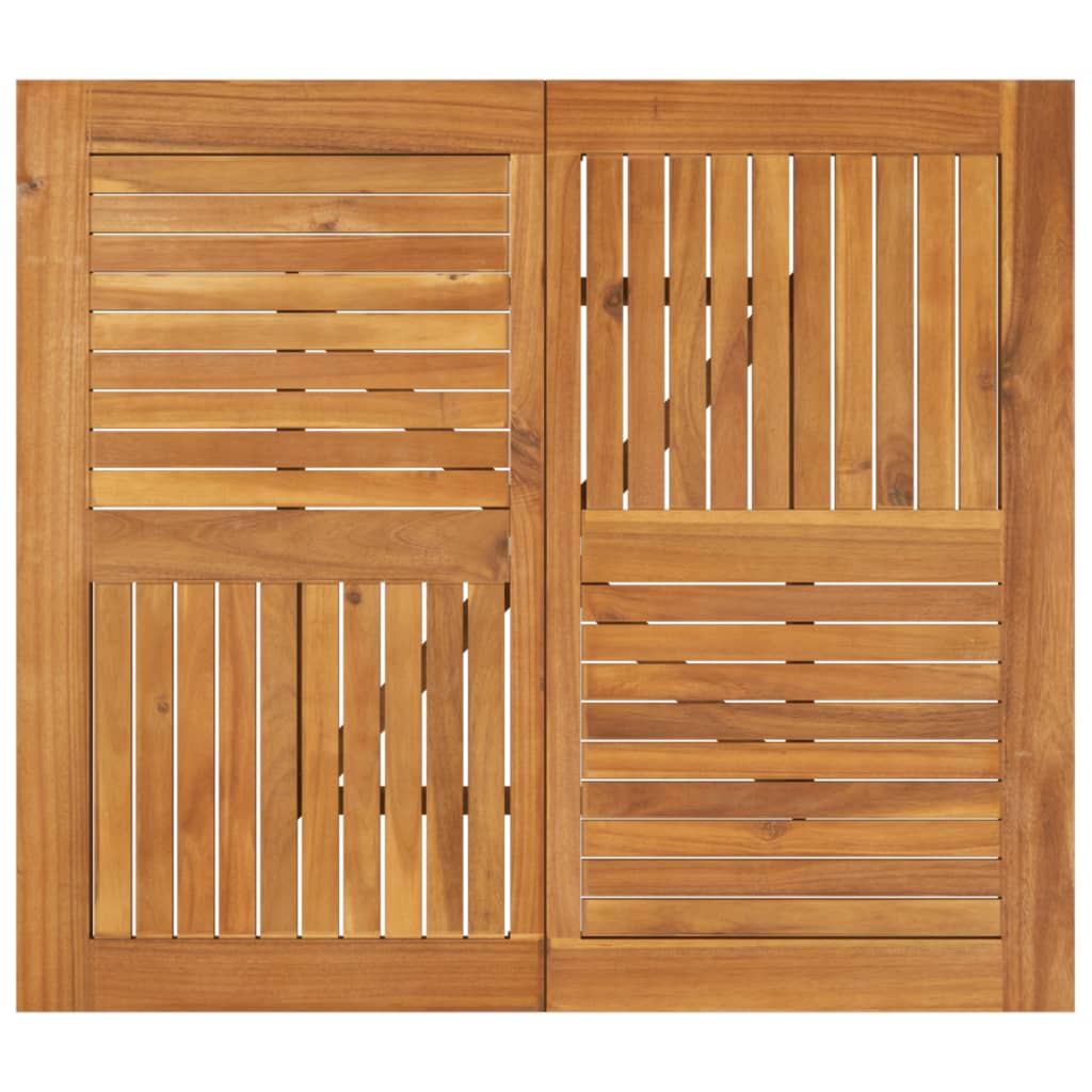 vidaXL Mesa de jardín madera maciza de acacia 85x85x75 cm